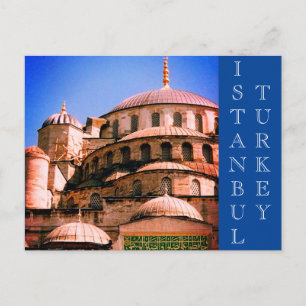 istanbul blauwe moskee briefkaart