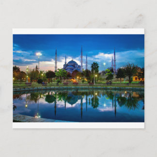 Istanbul Blue Mosque in Turkije Briefkaart
