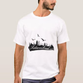Istanbul Bosphorus Bridge White T-Shirt for Men (Voorkant)