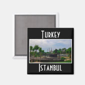 Istanbul Cityscape Street Architecture Magneet (Voorkant / Achterkant)
