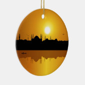 Istanbul en zonsondergang keramisch ornament (Rechts)