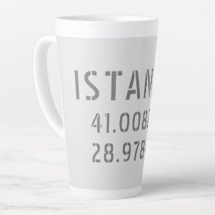 Istanbul Latitude- en Longitude-coördinaten Latte Mok