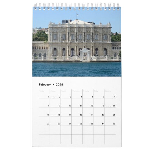 Istanbul le long du Bosphore 2021 Calendrier (Feb 2026)