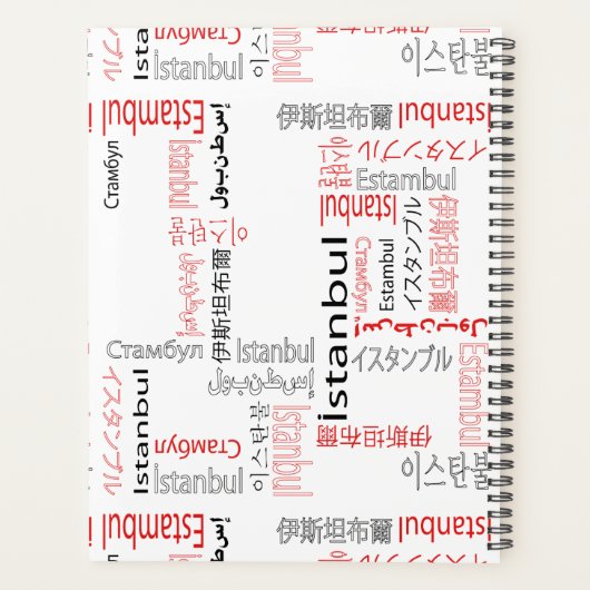 Istanbul Planner (Achterkant)