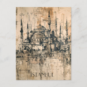 Istanbul Reizen Briefkaart