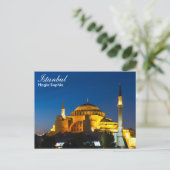 Istanbul - Sainte-Sophie à la carte postale de nui (Debout devant)