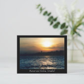 Istanbul Sunset Briefkaart (Staand voorkant)
