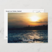 Istanbul Sunset Briefkaart (Voorkant / Achterkant)