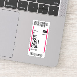 Istanbul Travel Ticket Sticker