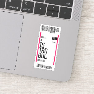 Istanbul Travel Ticket Sticker