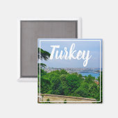 Istanbul Turkey City Bosphorus Uitzicht Magneet (Voorkant / Achterkant)