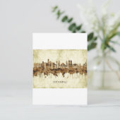 Istanbul Turkey Cityscape Uitnodiging Briefkaart (Staand voorkant)