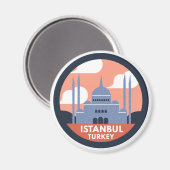 Istanbul Turkey magnet Magneet (Voorkant / Achterkant)