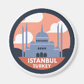 Istanbul Turkey magnet Magneet (Voorkant)