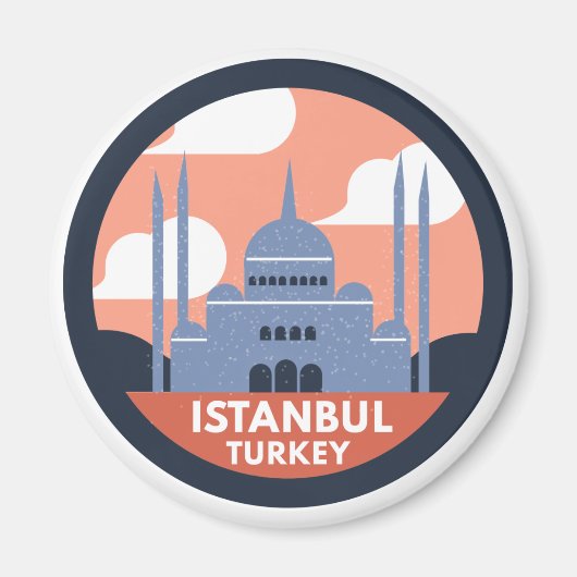 Istanbul Turkey magnet Magneet (Voorkant)
