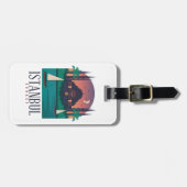  Istanbul Turkey Skyline Bagagelabel (Voorkant horizontaal)