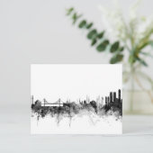 Istanbul Turkey Skyline Briefkaart (Staand voorkant)