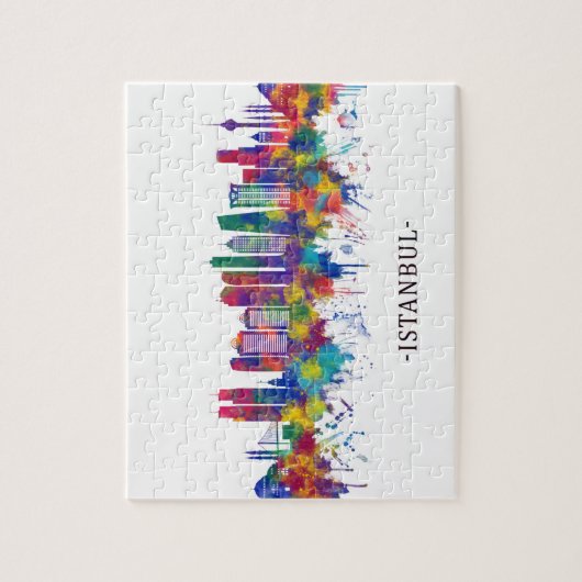Istanbul Turkey Skyline Legpuzzel (Verticaal)
