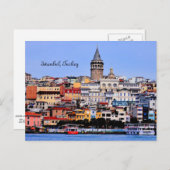Istanbul, Turkije Briefkaart (Voorkant / Achterkant)