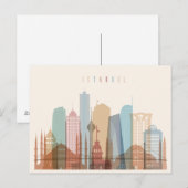 Istanbul, Turkije | City Skyline Briefkaart (Voorkant / Achterkant)