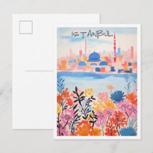 Istanbul Turkije Kunst Reizen Briefkaart