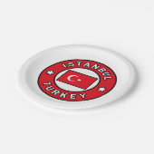 Istanbul Turkije Papieren Bordje (Gekanteld)