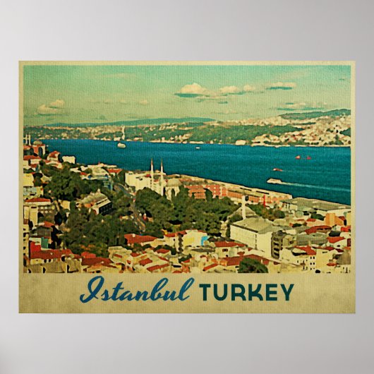 Istanbul Turkije Poster (Voorkant)