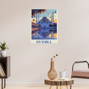 Istanbul, Turkije reizen Poster