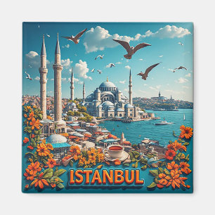 🧲 Istanbul Turkije Souvenir Van Je Reis 🧲 Magneet