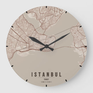 Istanbul Turkije Stadkaart Minimaal Grote Klok