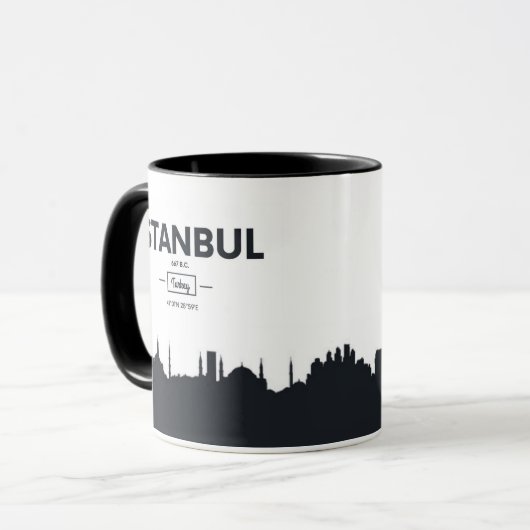 Istanbul, Turkije | Stadscoördinaten Mok (Voorkant links)