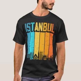 Istanbul Turkije Zonsondergang Skyline Istanbul T-shirt