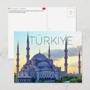 Istanbul, Türkiye Reisbriefkaart Briefkaart
