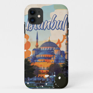 Istanbul Vintage Reisposter iPhone 11 Hoesje