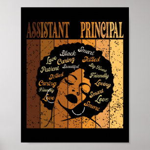 Istant Principal Afro Afrikaanse Vrouwen Zwarte Ge Poster