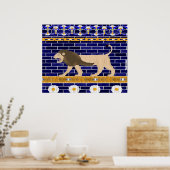 Istar Gate Lion Wall Print (Keuken)