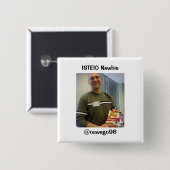 ISTE10 Newbie-supporter Vierkante Button 5,1 Cm (Voorkant /achterkant)