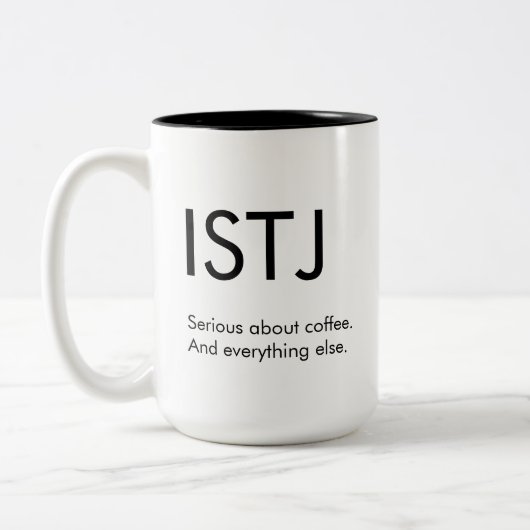 ISTJ Sérieux sur tout Mug Gift (Gauche)