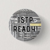 ISTP "Klaar!" Knoop Ronde Button 3,2 Cm (Voorkant)