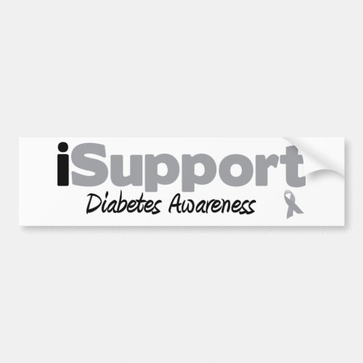 iSupport-diabetes Bumpersticker (Voorkant)