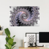 Isvirvel - Fractaal Poster (Thuiskantoor)