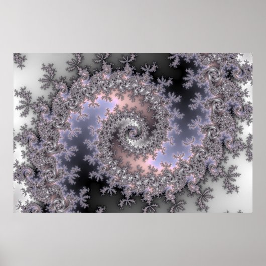 Isvirvel - Fractaal Poster (Voorkant)