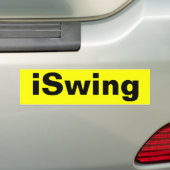 iSwing Bumpersticker (Op auto)