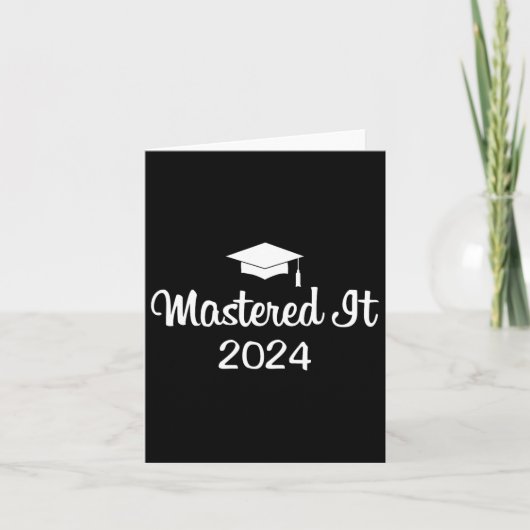 IT 2024 Masters Degree Afstuderen Afstuderen MBA Kaart (Voorkant)