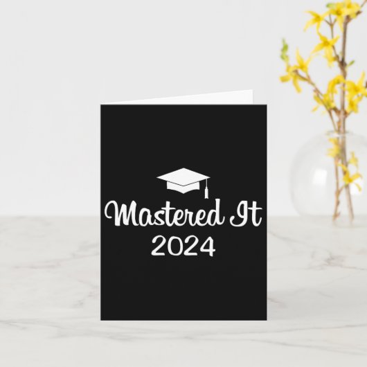IT 2024 Masters Degree Afstuderen Afstuderen MBA Kaart (Gele Bloem)