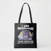IT admin humor computer science student gezegde Draagtas (Voorkant)