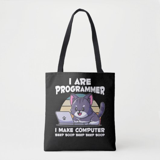 IT admin humor computer science student gezegde Draagtas (Voorkant)
