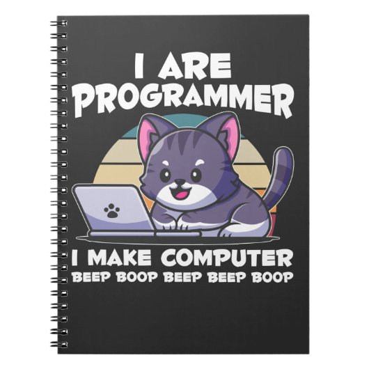 IT admin humor computer science student gezegde Notitieboek (Voorkant)