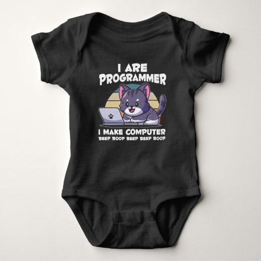IT admin humor computer science student gezegde Romper (Voorkant)