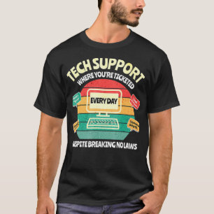IT-afdeling Informatietechnologie Grappige Tech Su T-shirt